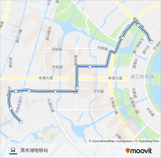 公交1009路的线路图