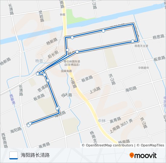 1012路 bus Line Map