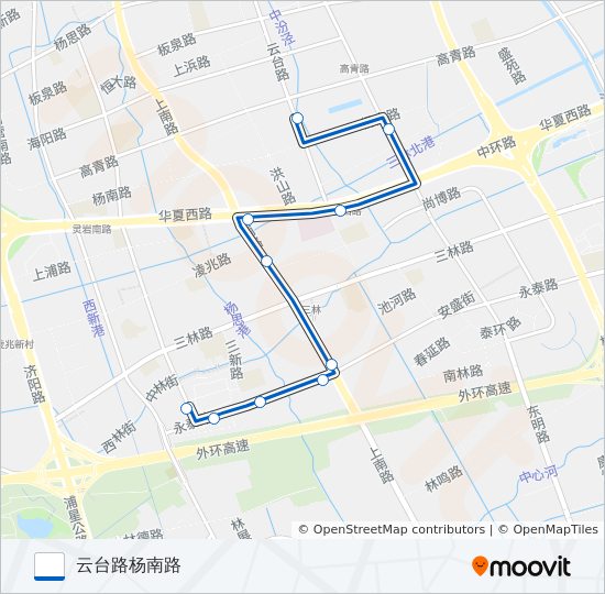 1018路 bus Line Map