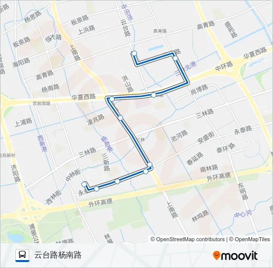 1018路 Bus Line Map