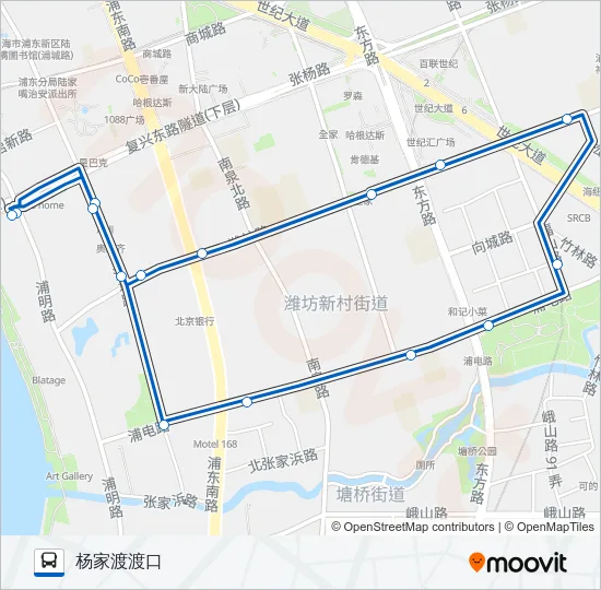 1019路 Bus Line Map