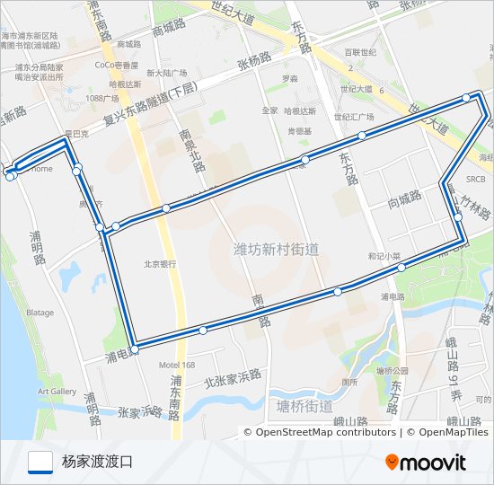 1019路 bus Line Map