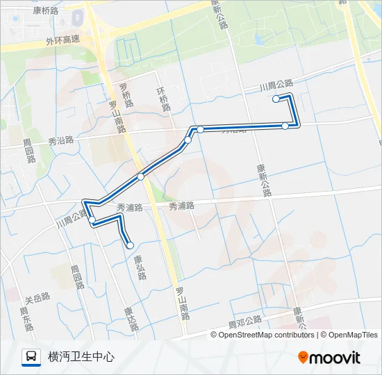 1020路 Bus Line Map