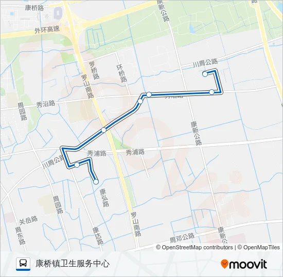 1020路 Bus Line Map