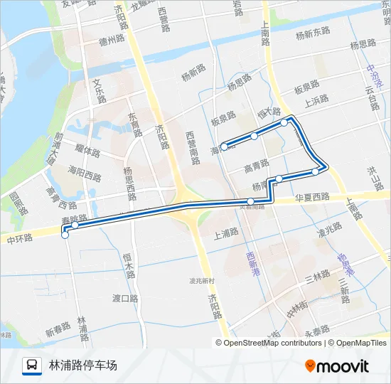 1022路 Bus Line Map