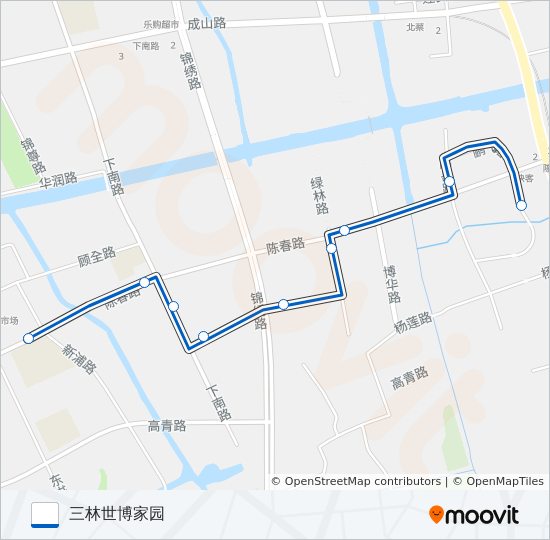 1025路 bus Line Map