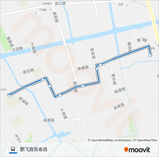 1025路 Bus Line Map