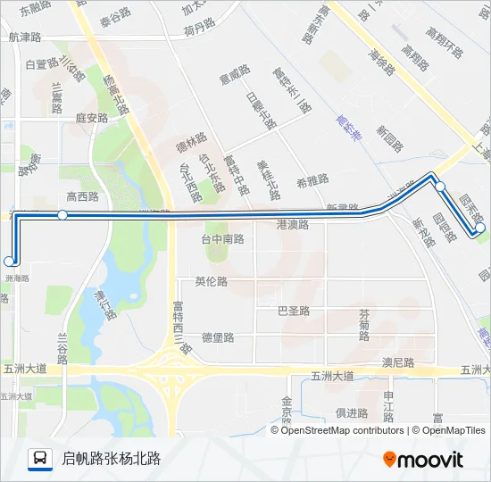 1031路 Bus Line Map