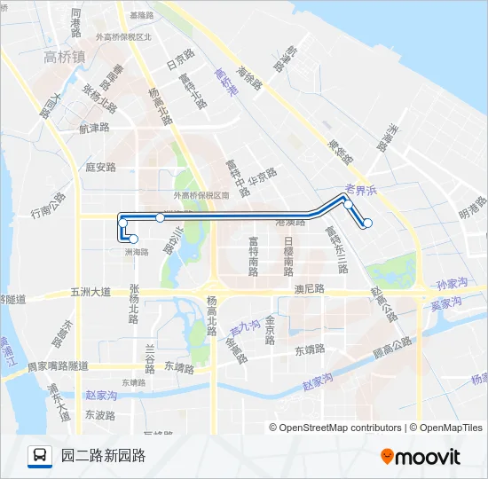 1031路 Bus Line Map
