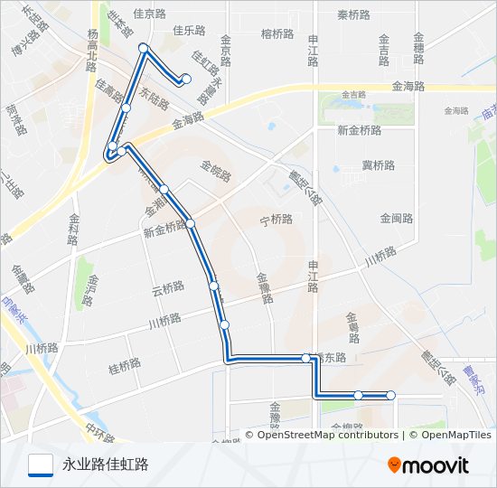 1032路 bus Line Map
