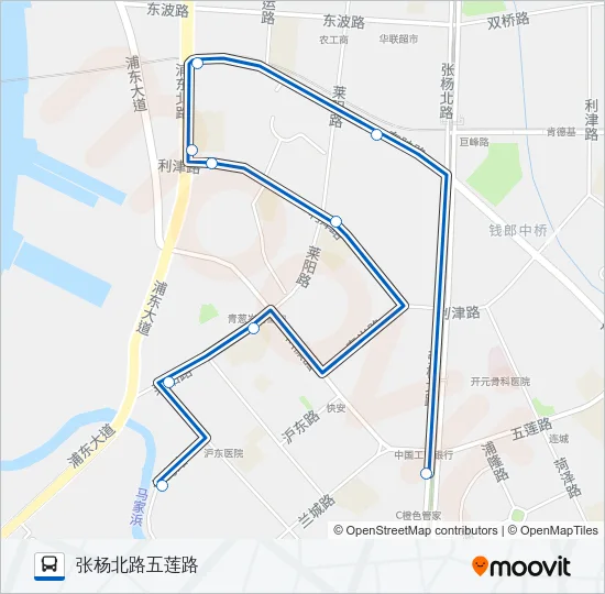 1033路 Bus Line Map