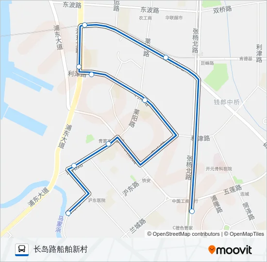 1033路 Bus Line Map