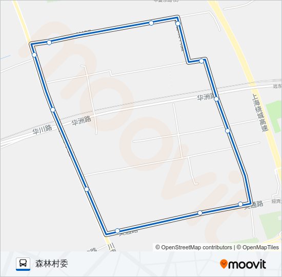 1040路 bus Line Map