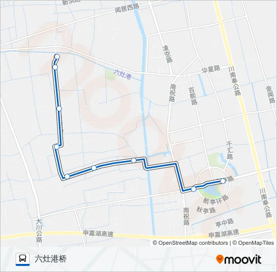 1041路 Bus Line Map