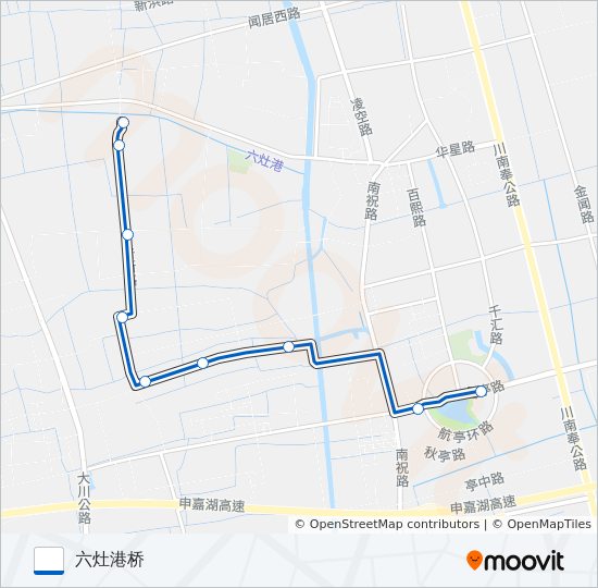 1041路 bus Line Map