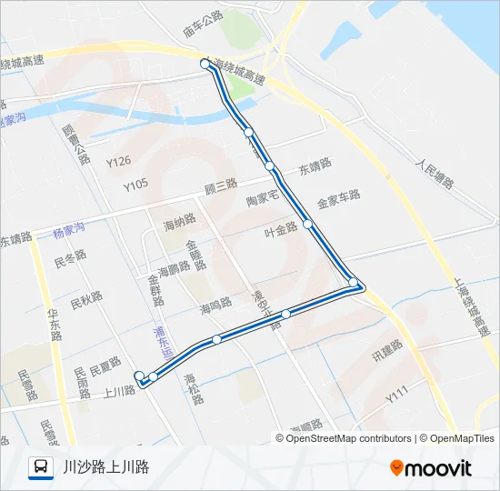 1042路 Bus Line Map