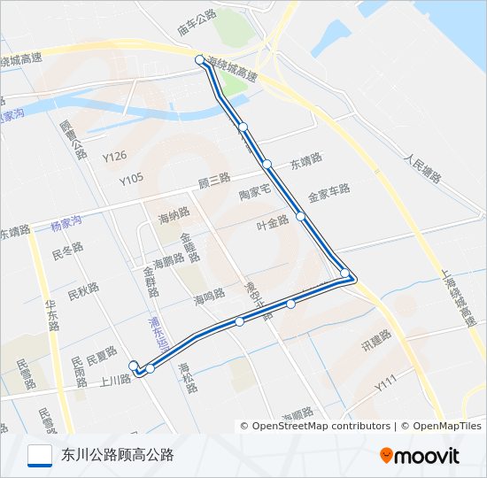 1042路 bus Line Map