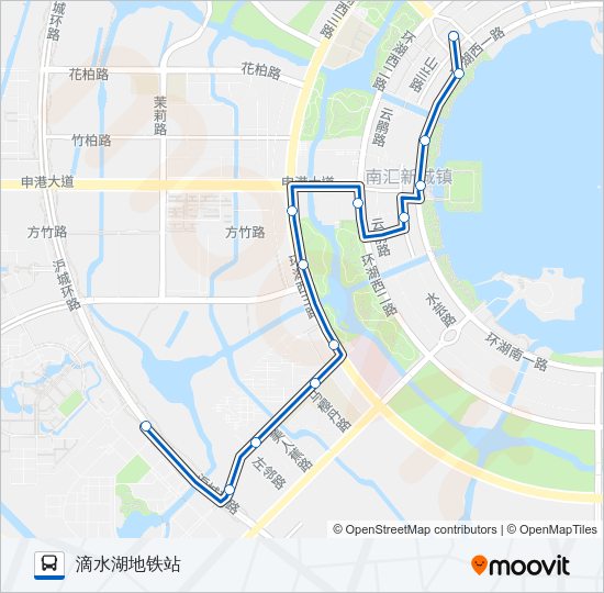 公交1043路的线路图