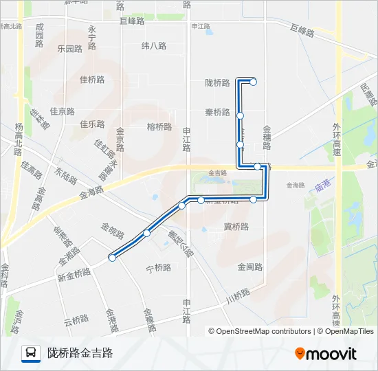 1045路 Bus Line Map