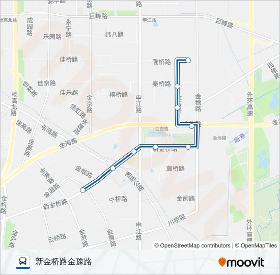 1045路 Bus Line Map