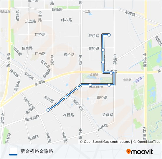 1045路 bus Line Map