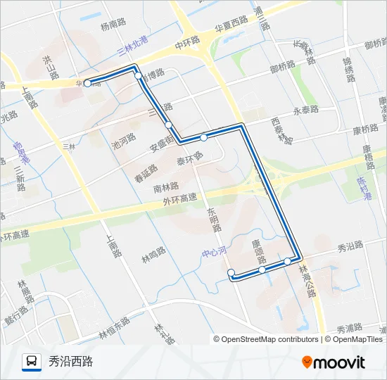 1050路 Bus Line Map
