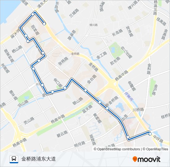 1052路 bus Line Map