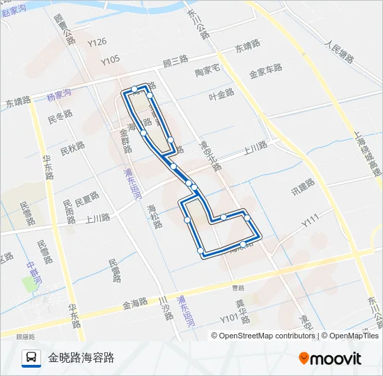 1053路 Bus Line Map