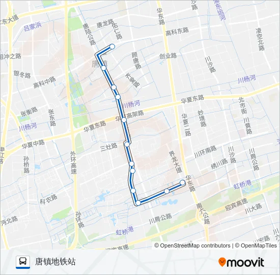 1055路 Bus Line Map