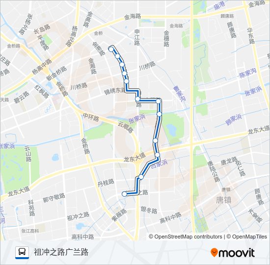 1058路 Bus Line Map