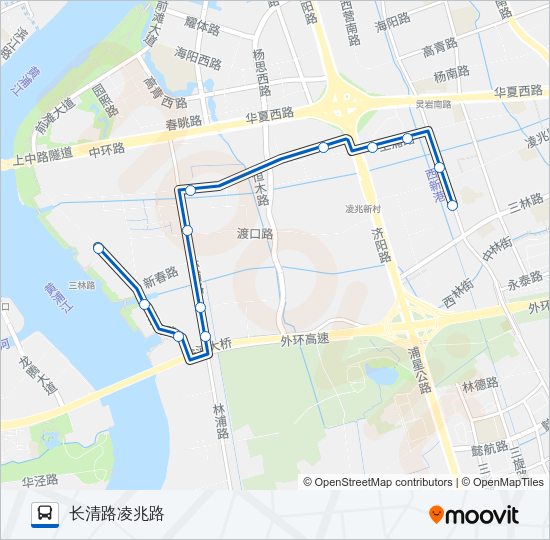公交1060路的线路图
