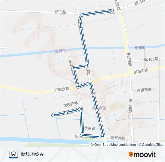 1068路 Bus Line Map