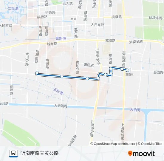 1072路 Bus Line Map