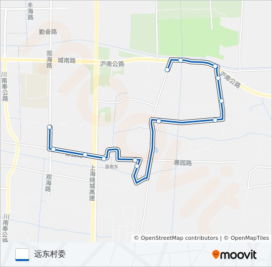 1079路 bus Line Map