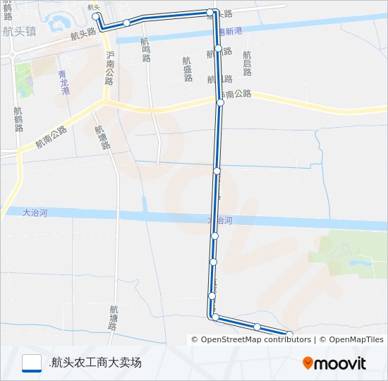 1088路 bus Line Map