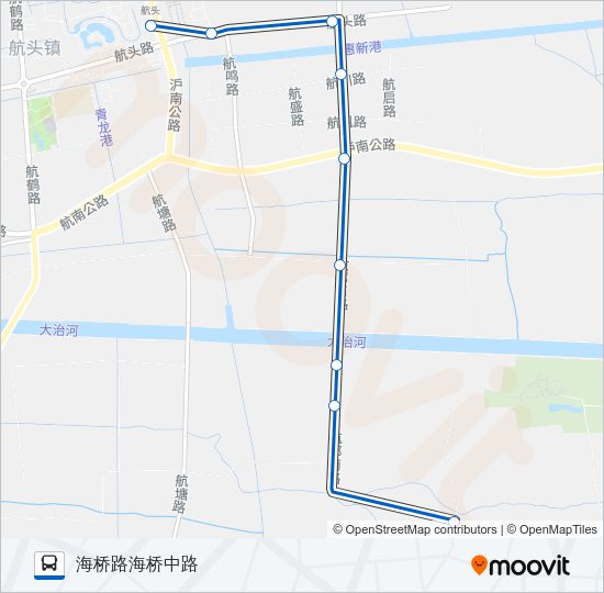 公交1088路的线路图