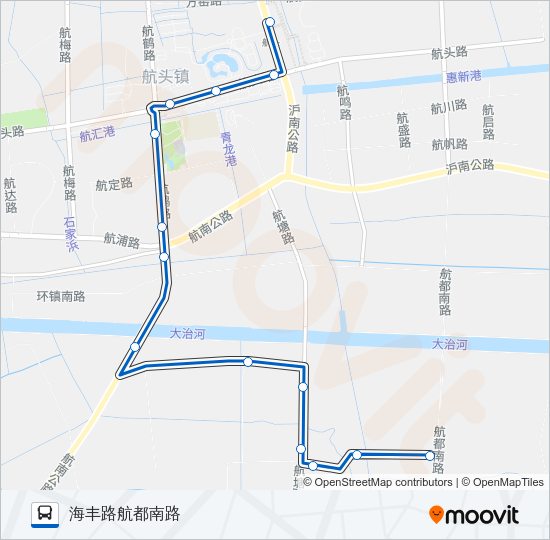 公交1089路的线路图