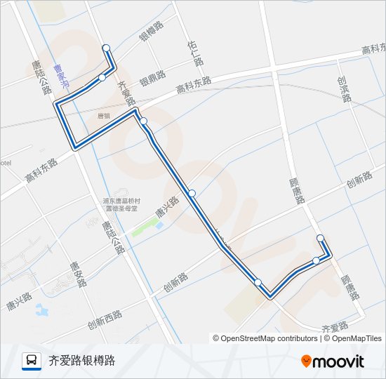公交1099路的线路图