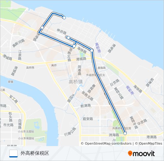 外高桥2路 bus Line Map