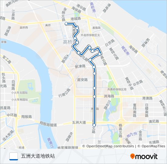 外高桥3路 bus Line Map