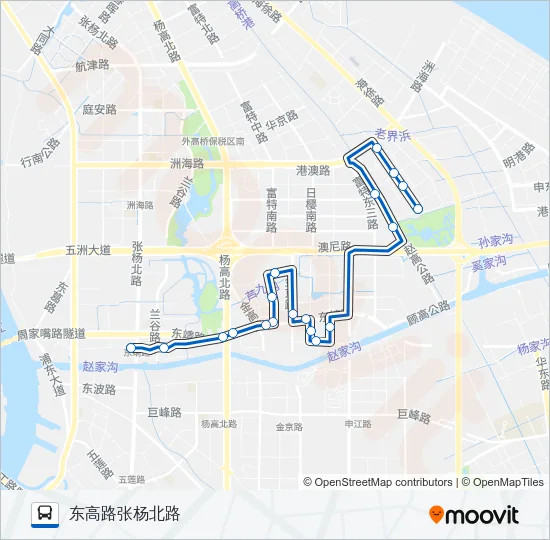 外高桥4路 Bus Line Map