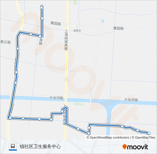 惠南10路 Bus Line Map
