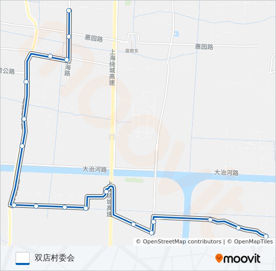 公交惠南10路的线路图