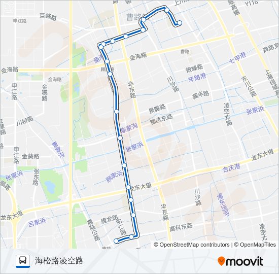 公交浦东20路的线路图
