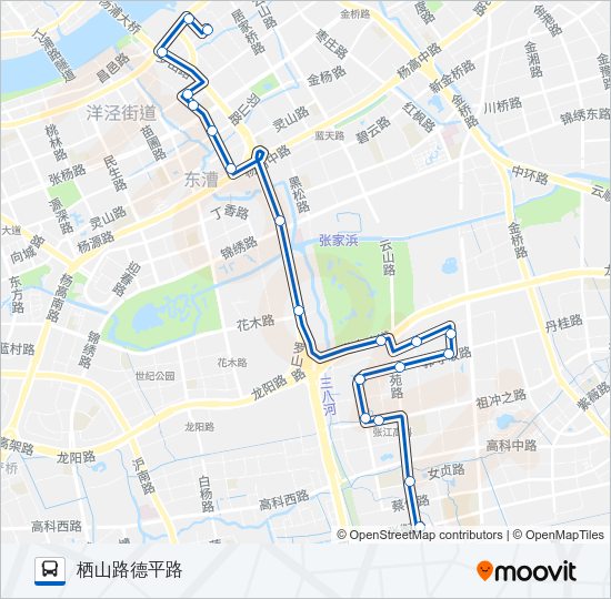 公交浦东22路的线路图