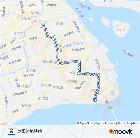 公交龙新芦专路的线路图