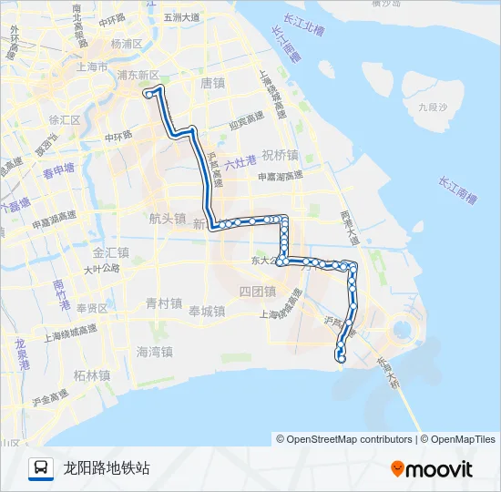 公交龙新芦专路的线路图