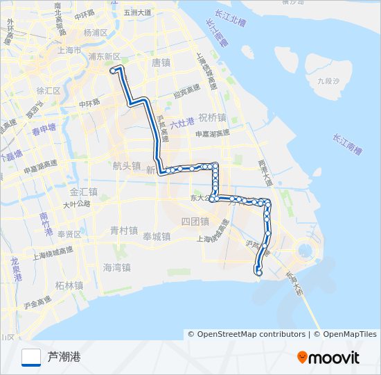 公交龙新芦专路的线路图