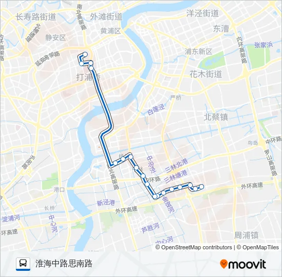 公交986区间路的线路图