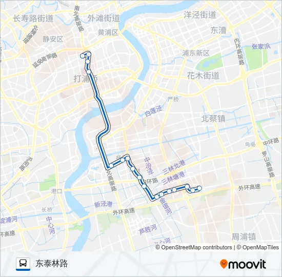 公交986区间路的线路图